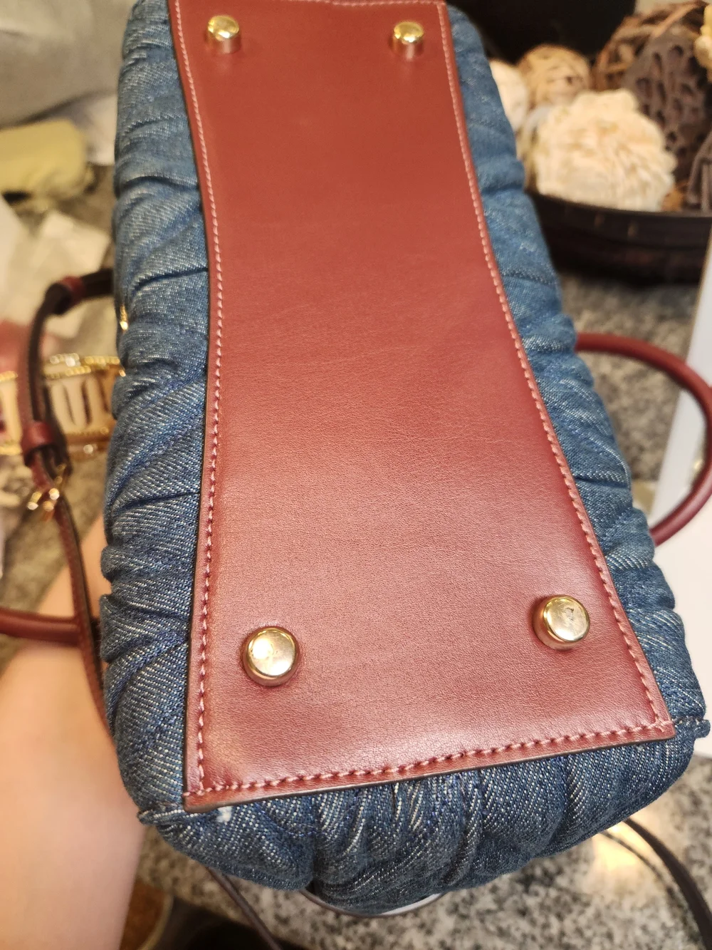 Coach Blake Carryall 25 in Quilted Denim (Style F39905)